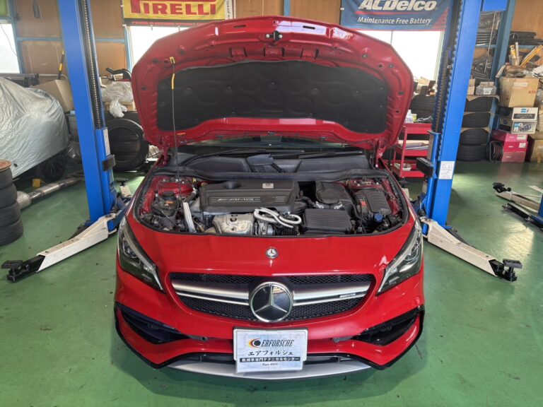 ベンツ　AMG CLA 45   4マチック　エンジンチェックランプ点灯！！